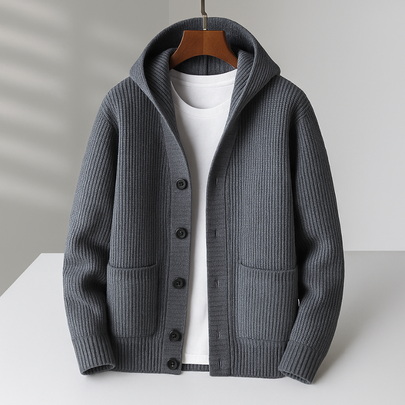 Beeckhoven™ | Stijlvol Gebreid Cardigan met Capuchon