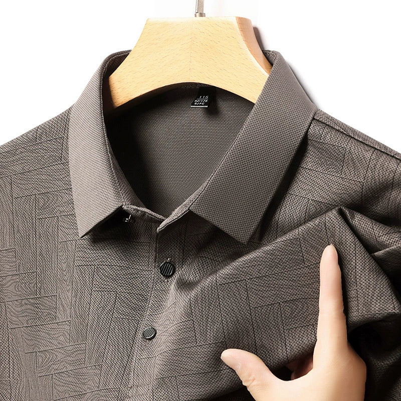Beeckhoven™ | Stijlvolle Heren Polo met Subtiel Patroon