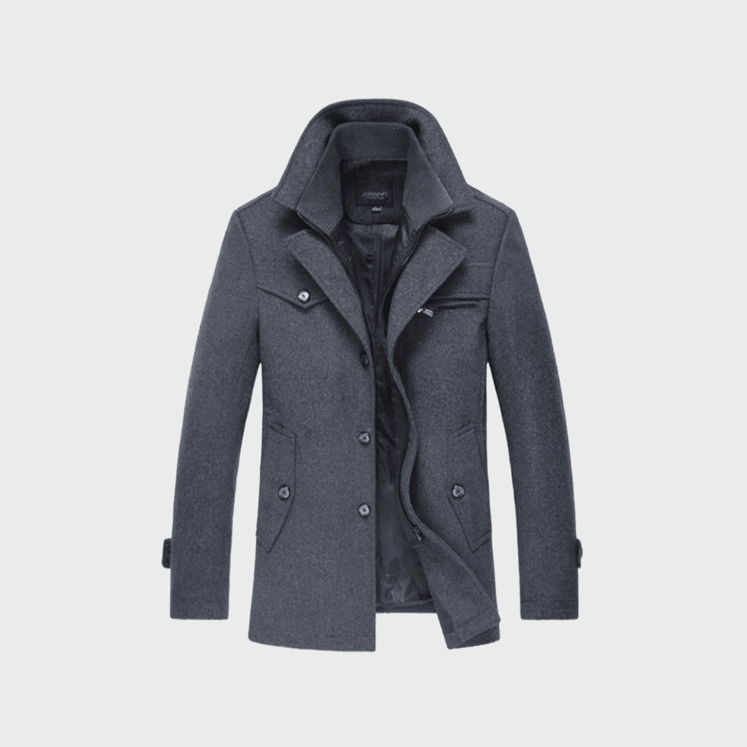 Beeckhoven™ | Luxe Wollen Herenjas – Klassiek & Warm