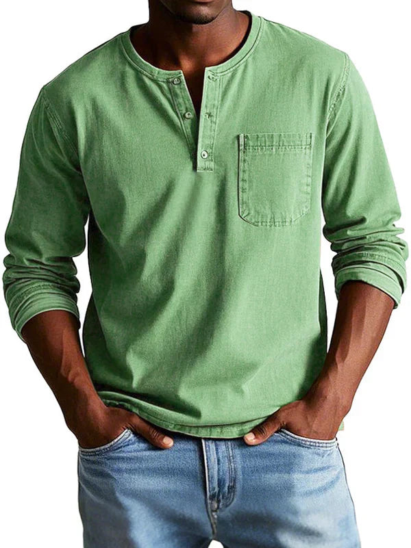 Beeckhoven™ | Casual Henleyshirt met Lange Mouwen