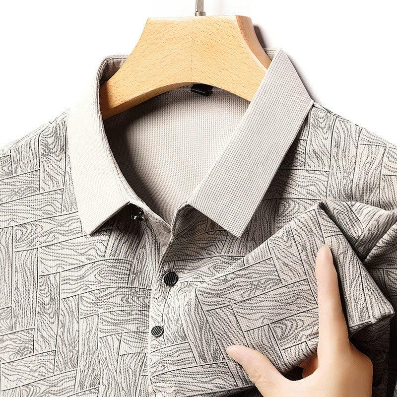 Beeckhoven™ | Stijlvolle Heren Polo met Subtiel Patroon