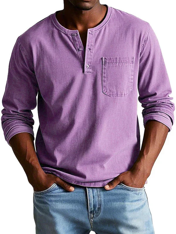 Beeckhoven™ | Casual Henleyshirt met Lange Mouwen
