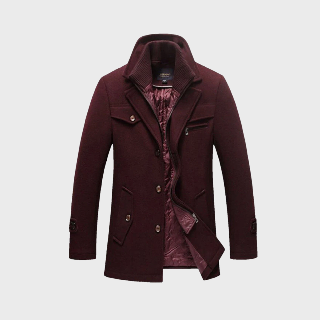 Beeckhoven™ | Luxe Wollen Herenjas – Klassiek & Warm