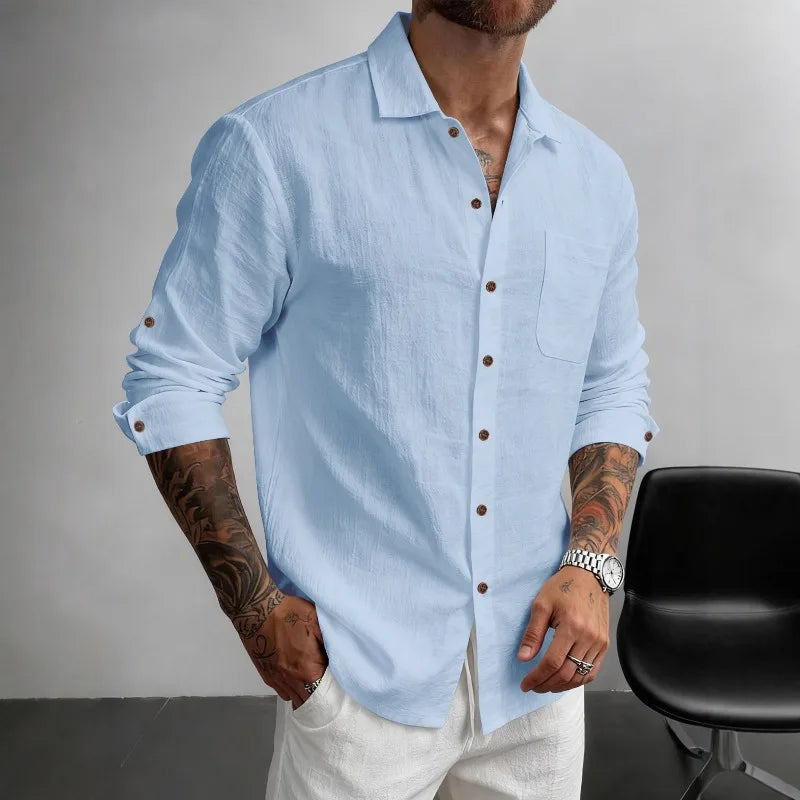 Beeckhoven™ | Casual Heren Overhemd van Ademend Materiaal