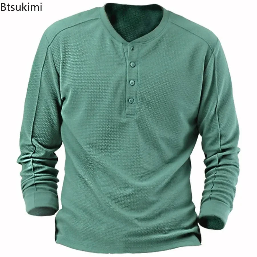 Beeckhoven™ | Wafel T-shirt Met Lange Mouwen