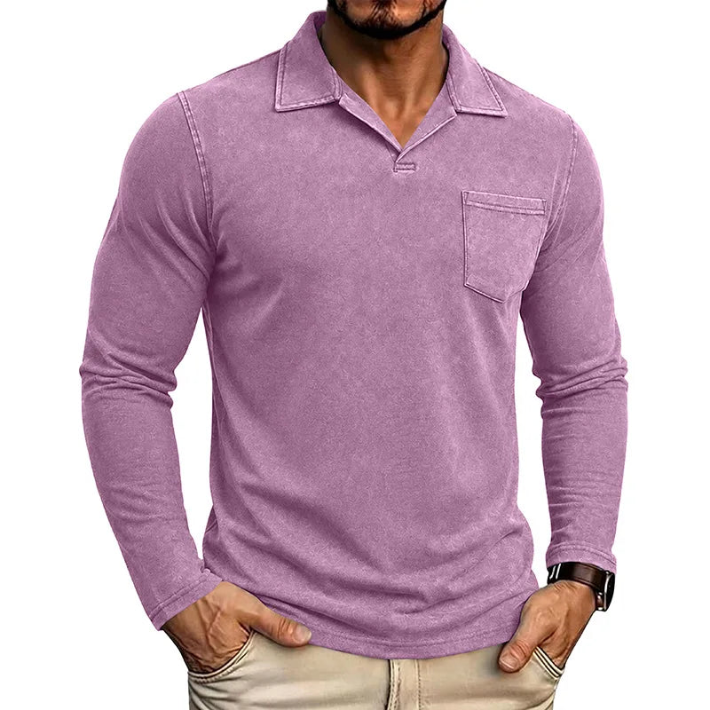 Beeckhoven™ | Vintage Mannen Shirt Met Lange Mouwen