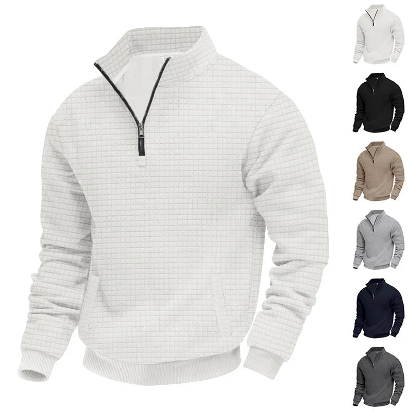 Beeckhoven™ | Mannen Sweatshirt Met Wafelpatroon