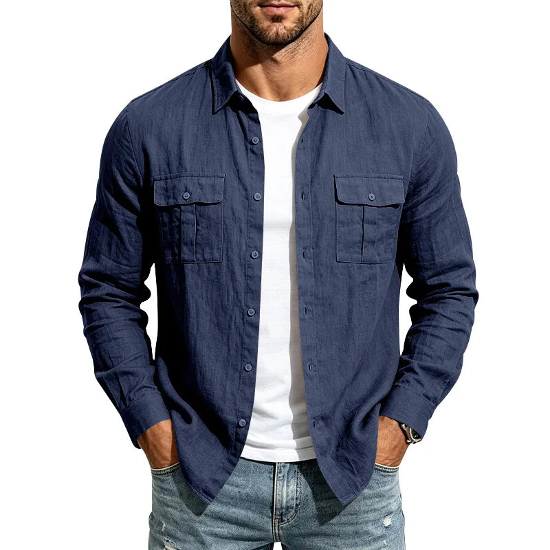 Beeckhoven™ | Linnen Shirt Met Lange Mouwen