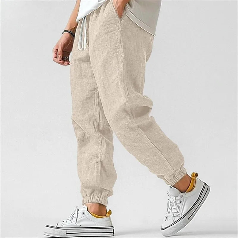 Beeckhoven™ | Elastische Linnen Heren Broek