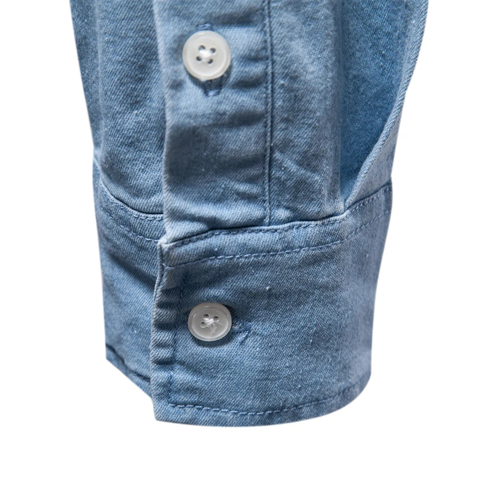 Beeckhoven™ | Hoogwaardig Denim Heren Overhemd