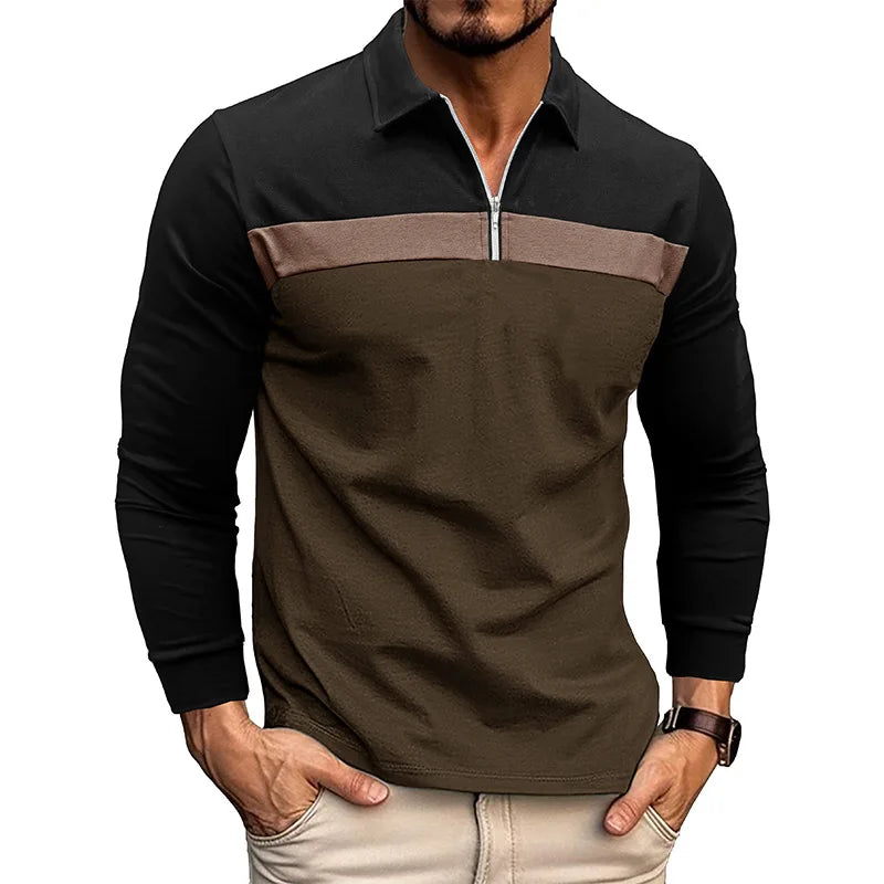 Beeckhoven™ | Stijlvol Heren Poloshirt Met Lange Mouwen
