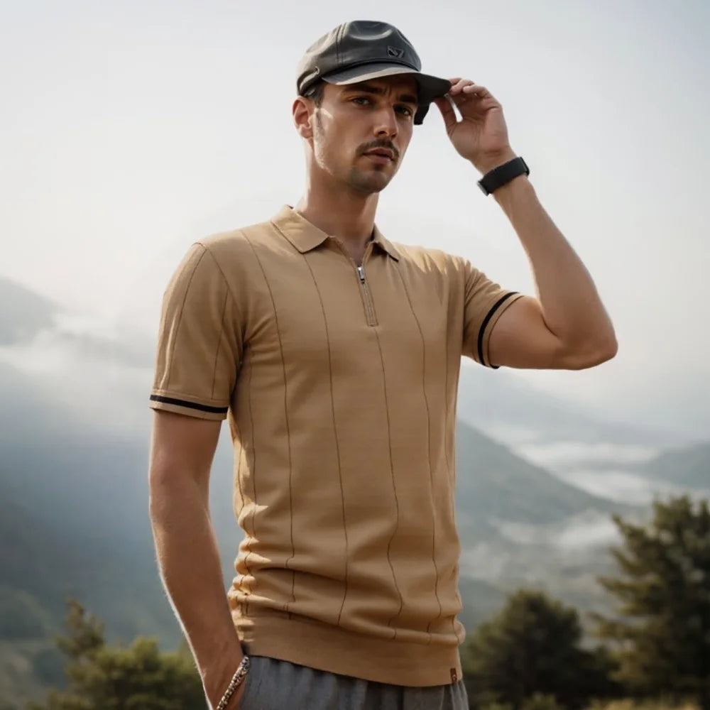 Beeckhoven™ | Heren Polo Shirt Met Rits