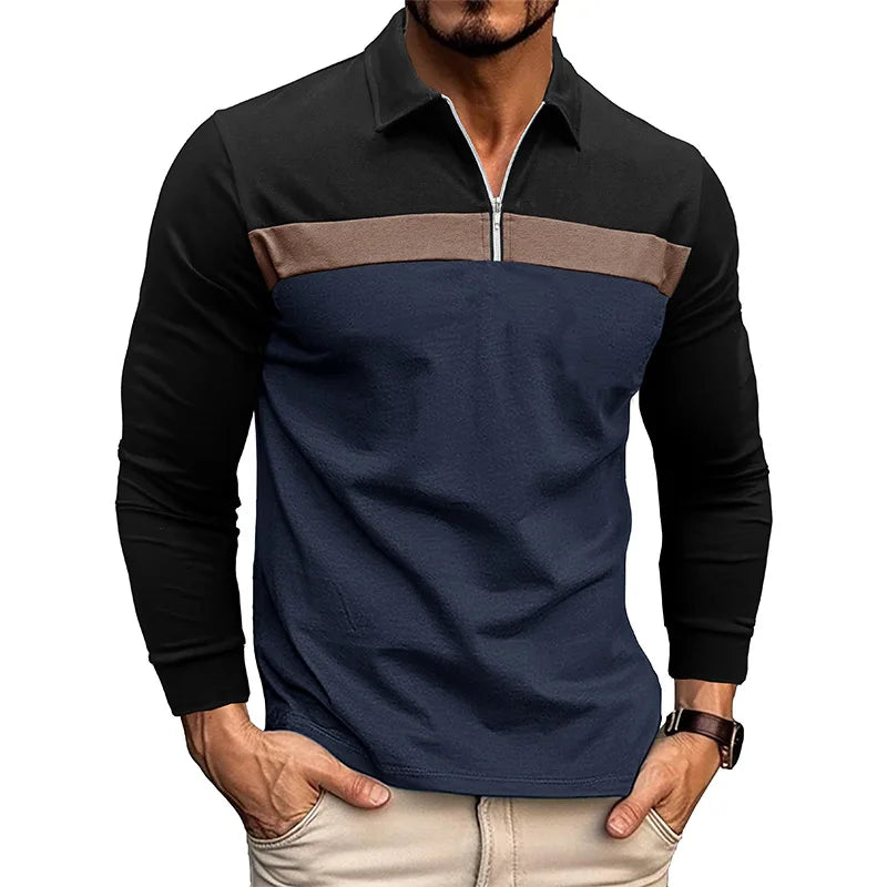 Beeckhoven™ | Stijlvol Heren Poloshirt Met Lange Mouwen