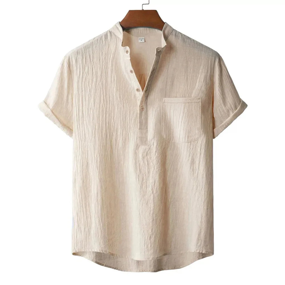 Beeckhoven™ | Zomer Katoen-Linnen Heren Shirt