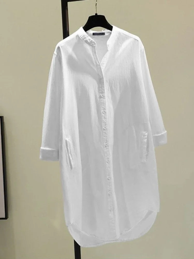Beeckhoven™ | Elegante Halflange Damesblouse met Knoopsluiting