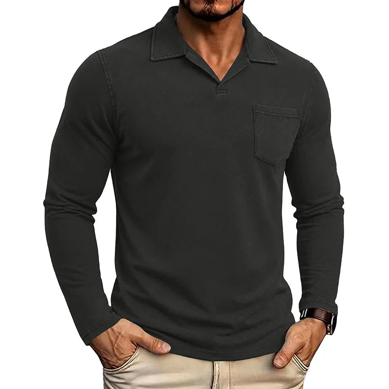 Beeckhoven™ | Vintage Mannen Shirt Met Lange Mouwen