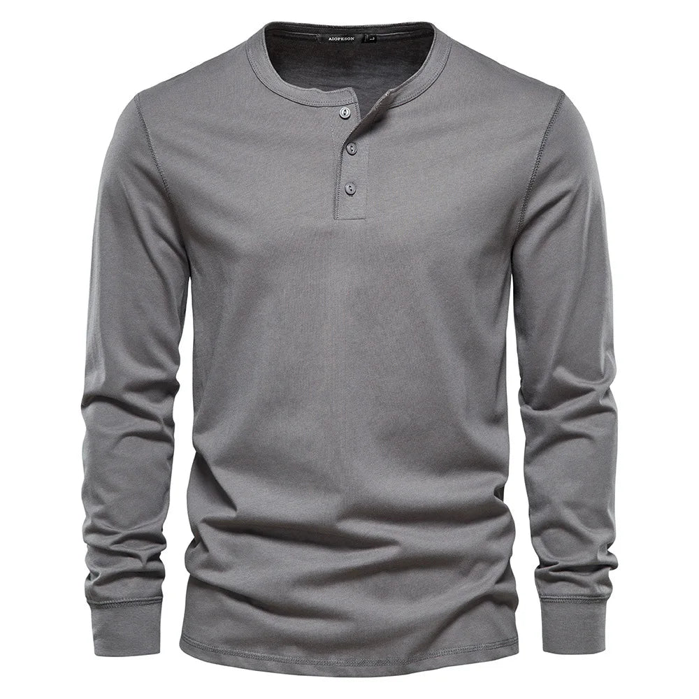Beeckhoven™ | Stijlvol Katoenen Heren Shirt Met Lange Mouwen