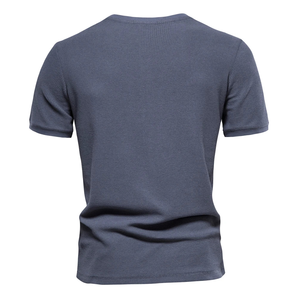 Beeckhoven™ | Katoenen T-Shirt Met Knopen