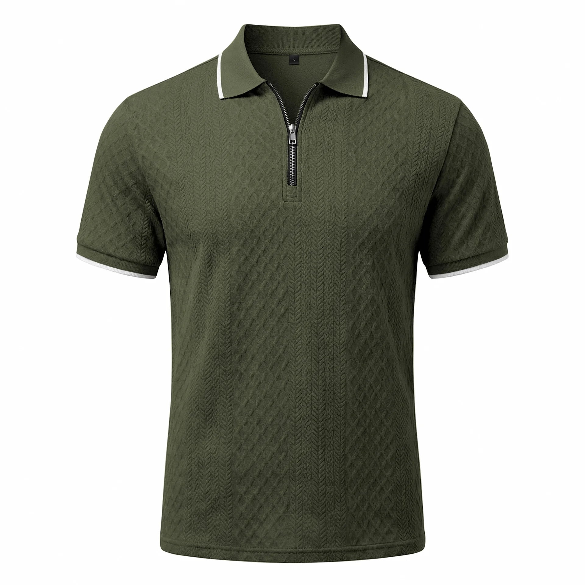Beeckhoven™ | Heren Textuurpolo Met Rits