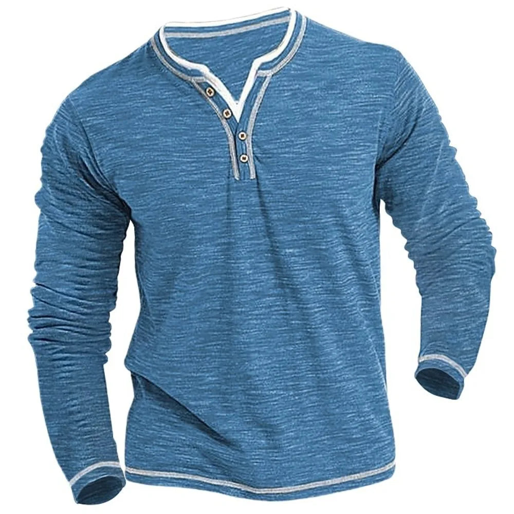 Beeckhoven™ | V-Hals Shirt Met Lange Mouwen