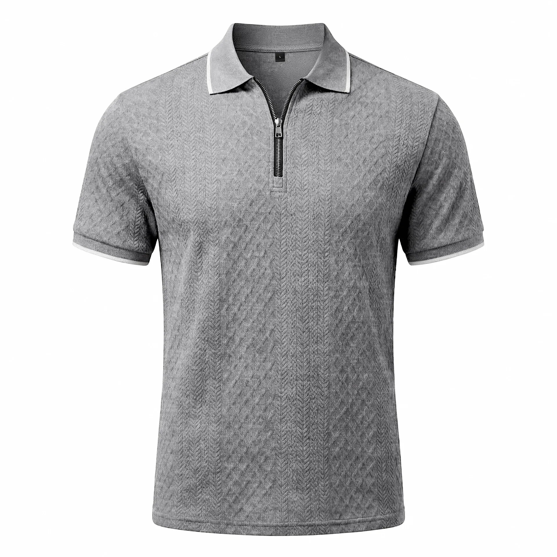 Beeckhoven™ | Heren Textuurpolo Met Rits