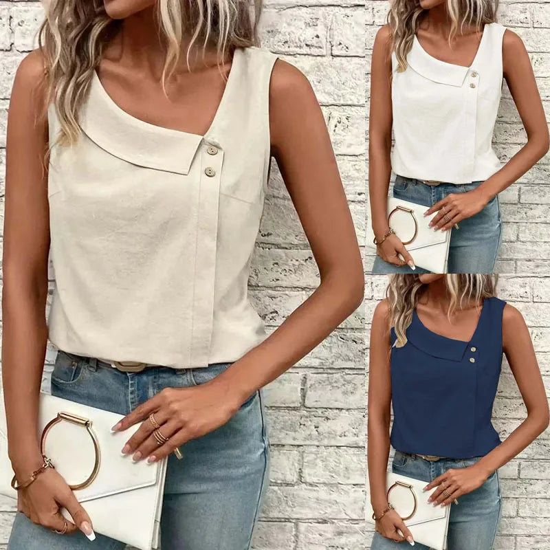 Beeckhoven™ | Casual Zomertopje Met Knoopdesign