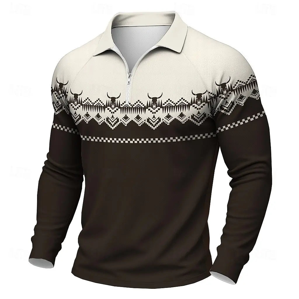 Beeckhoven™ | Etnisch Heren Poloshirt