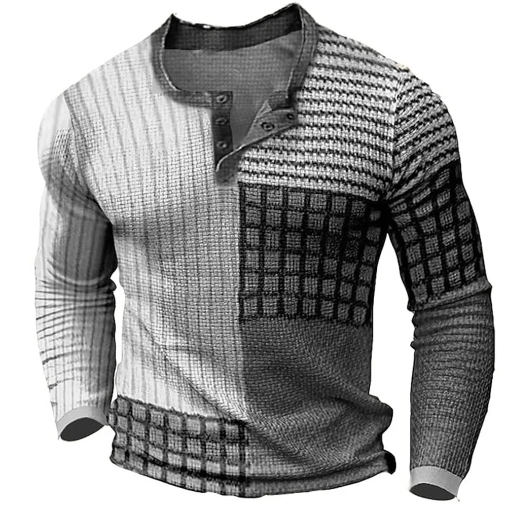 Beeckhoven™ | Kleurrijk Mannen Shirt Met Lange Mouwen