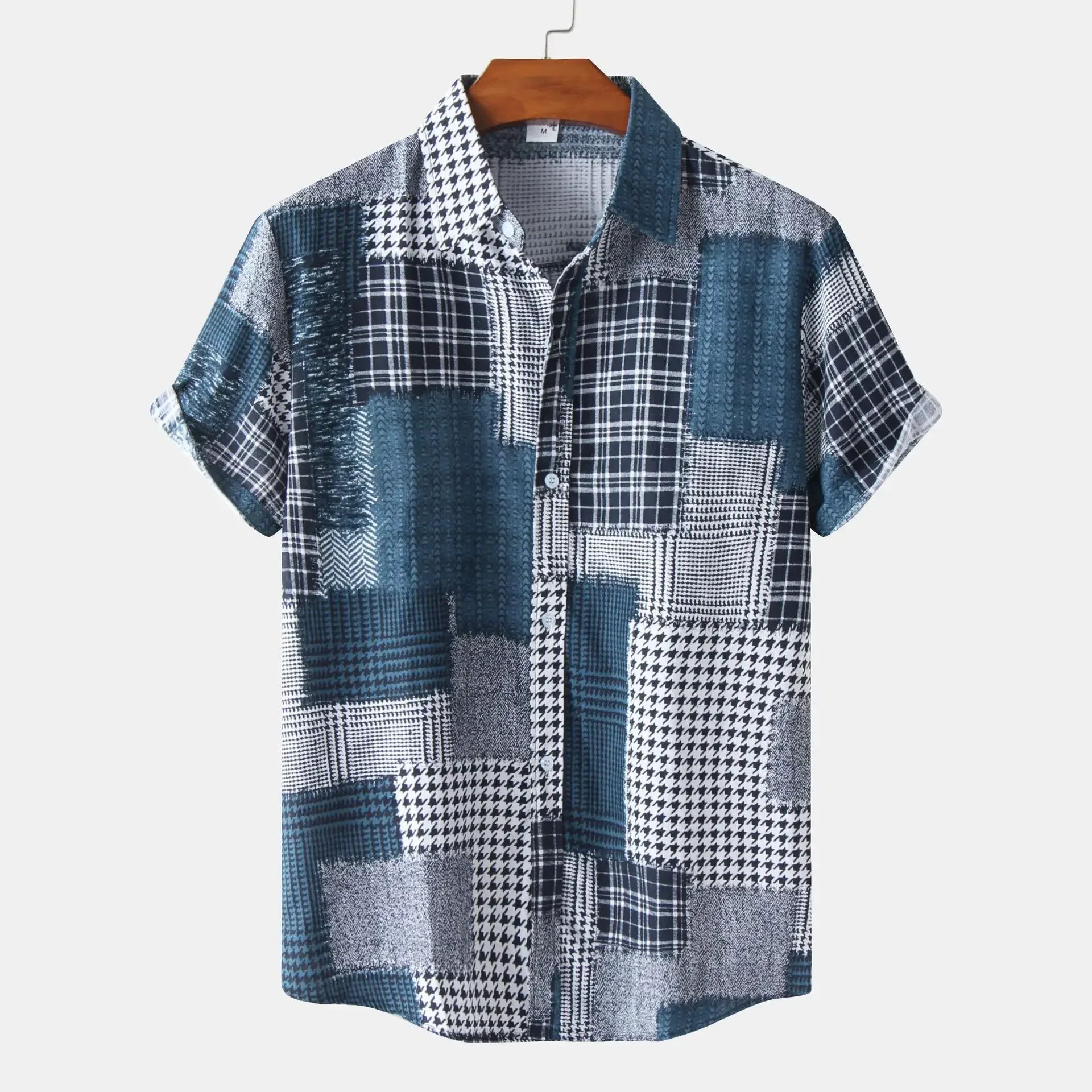 Beeckhoven ™ | Geometrisch patchwork shirt