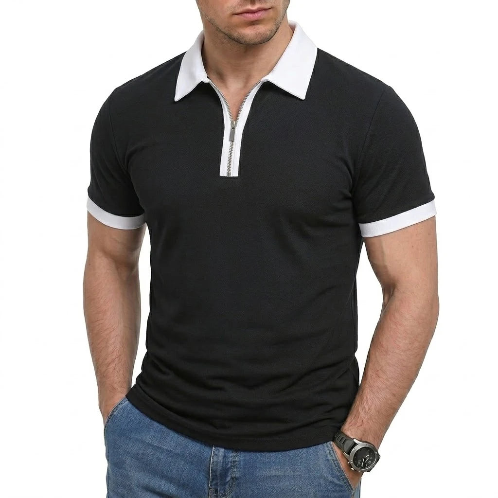 Beeckhoven™ | Casual Mannen Poloshirt Met Rits