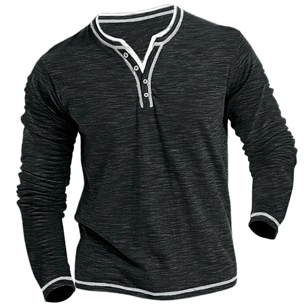 Beeckhoven™ | Ademend V-Hals Shirt Met Lange Mouwen
