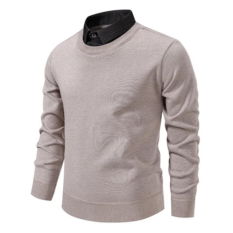 Beeckhoven™ | Casual Trui Met Overhemdkraag