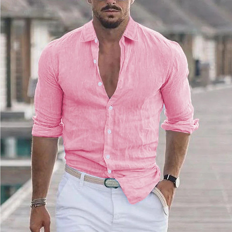 Beeckhoven™ | Casual & Ademend Mannen Overhemd