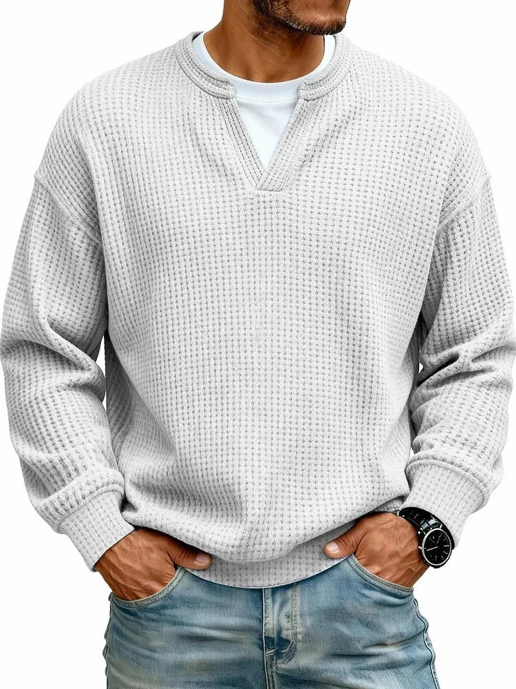 Beeckhoven™ | Casual V-Hals Shirt Met Lange Mouwen