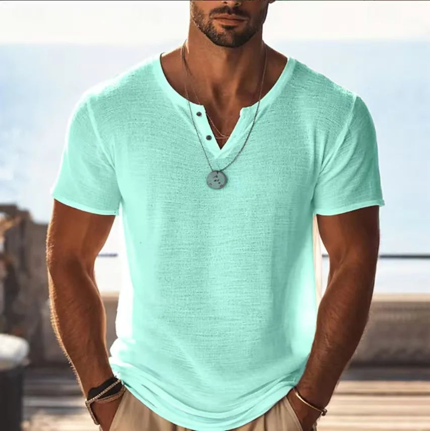 Beeckhoven™ | Luchtig Heren Shirt met V-hals