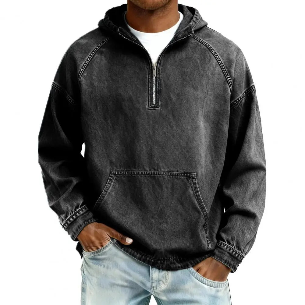 Beeckhoven™ | Tijdloos Denim Shirt Met Lange Mouwen & Capuchon