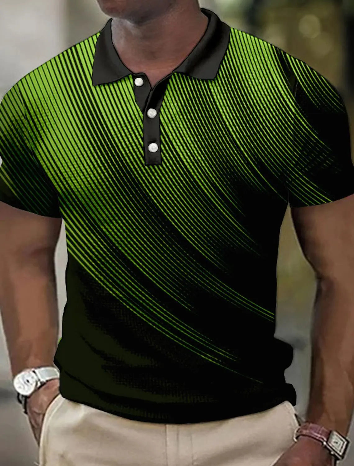 Beeckhoven™ | Casual Poloshirt Met Lijnpatroon