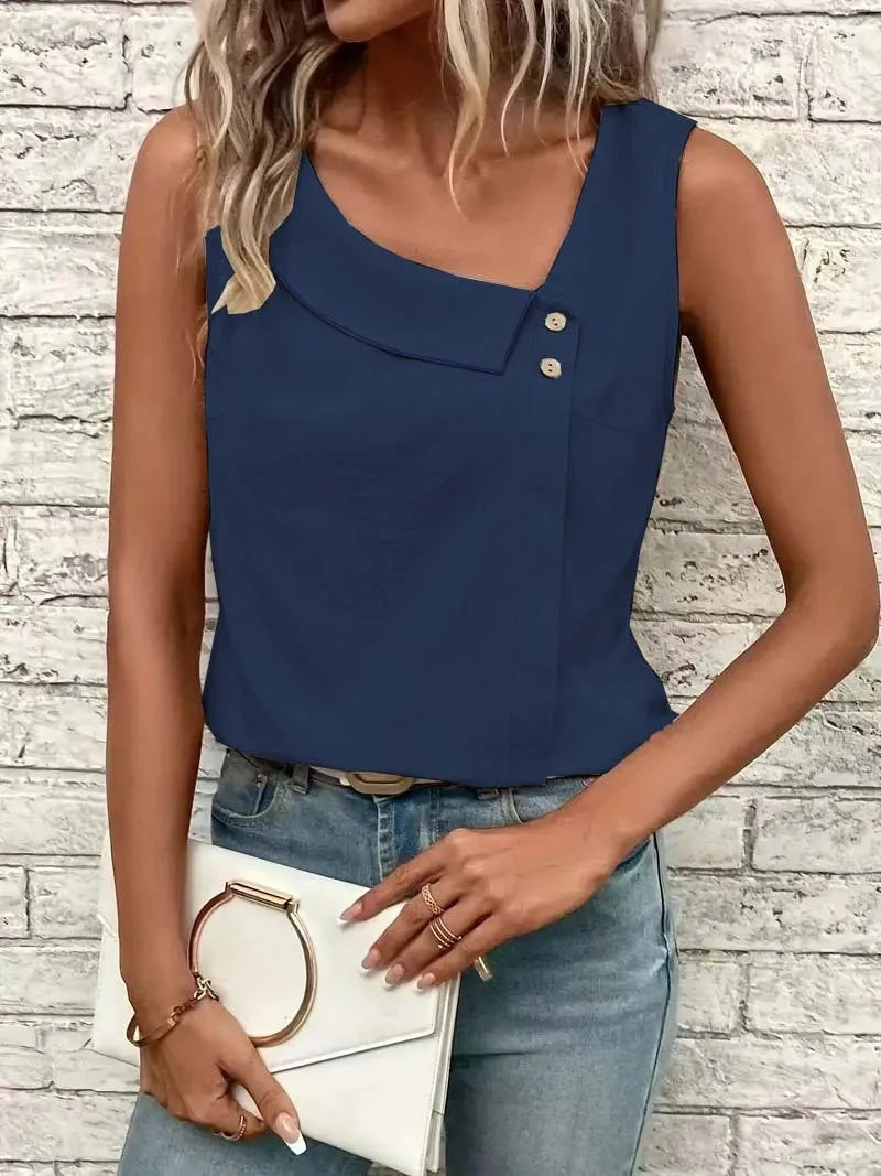 Beeckhoven™ | Casual Zomertopje Met Knoopdesign