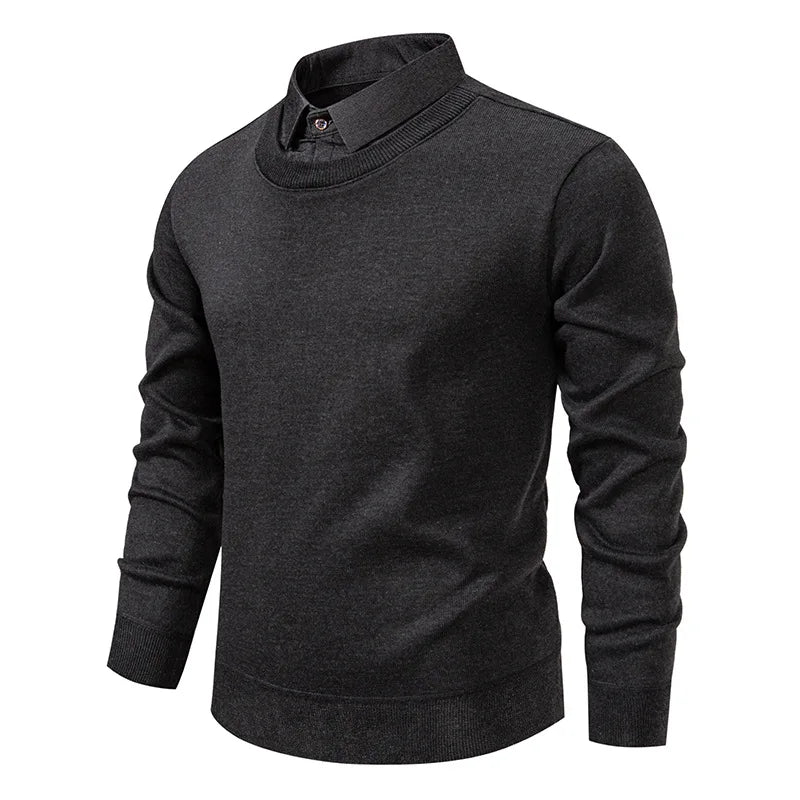 Beeckhoven™ | Casual Trui Met Overhemdkraag