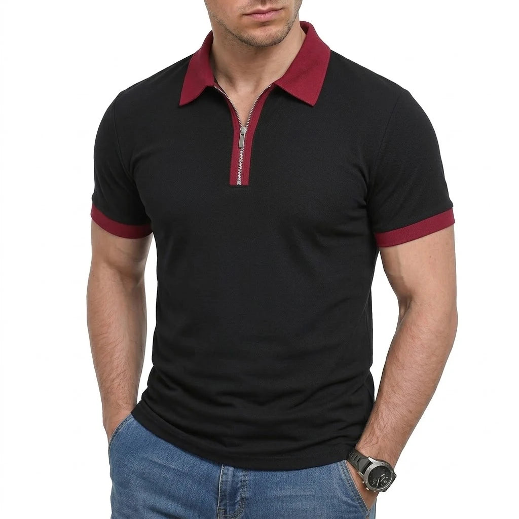 Beeckhoven™ | Casual Mannen Poloshirt Met Rits