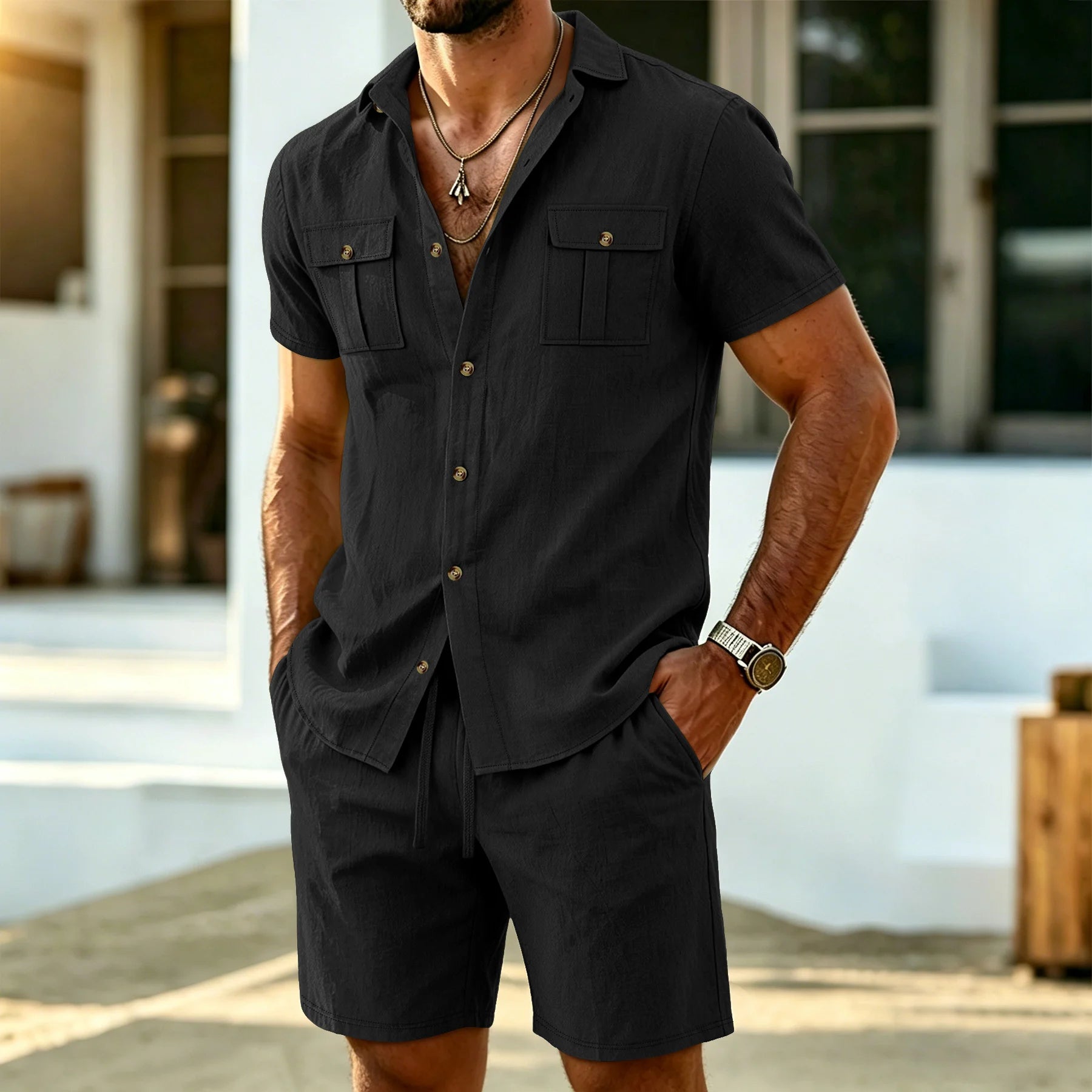 Beeckhoven™ | Casual Heren Set voor Warme Dagen