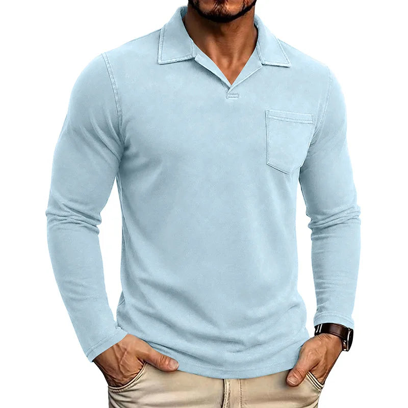 Beeckhoven™ | Vintage Mannen Shirt Met Lange Mouwen