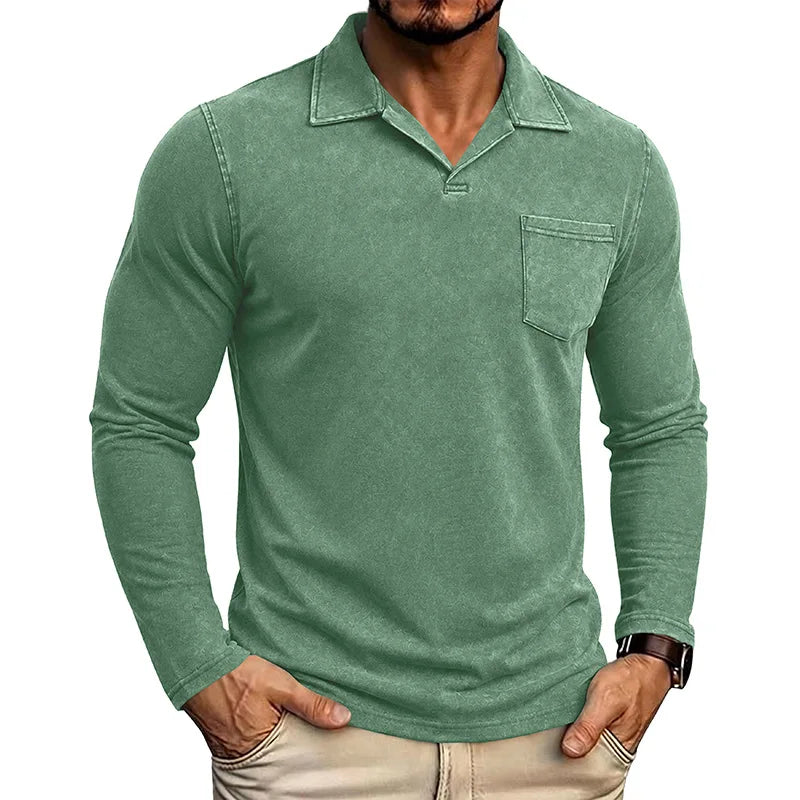 Beeckhoven™ | Vintage Mannen Shirt Met Lange Mouwen