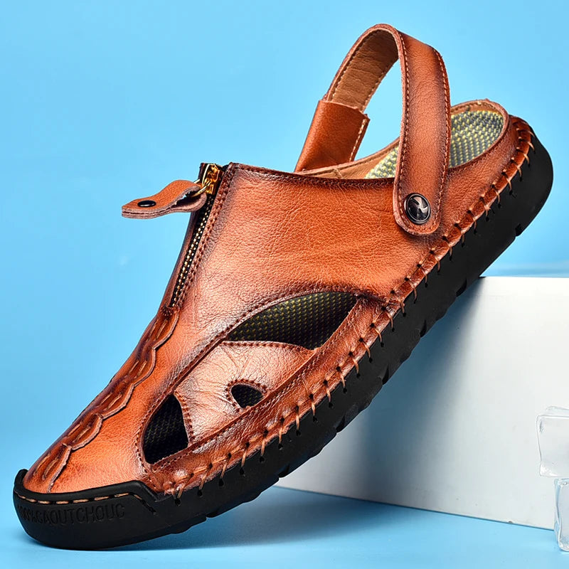Beeckhoven™ | Luxe Leren Zomerinstappers – Comfort & Ondersteuning