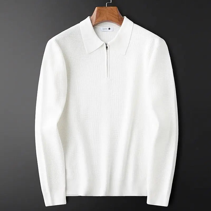 Beeckhoven™ | Premium Gebreide Polo Met Lange Mouwen