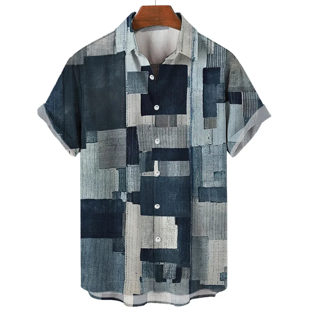 Beeckhoven ™ | Geometrisch patchwork shirt