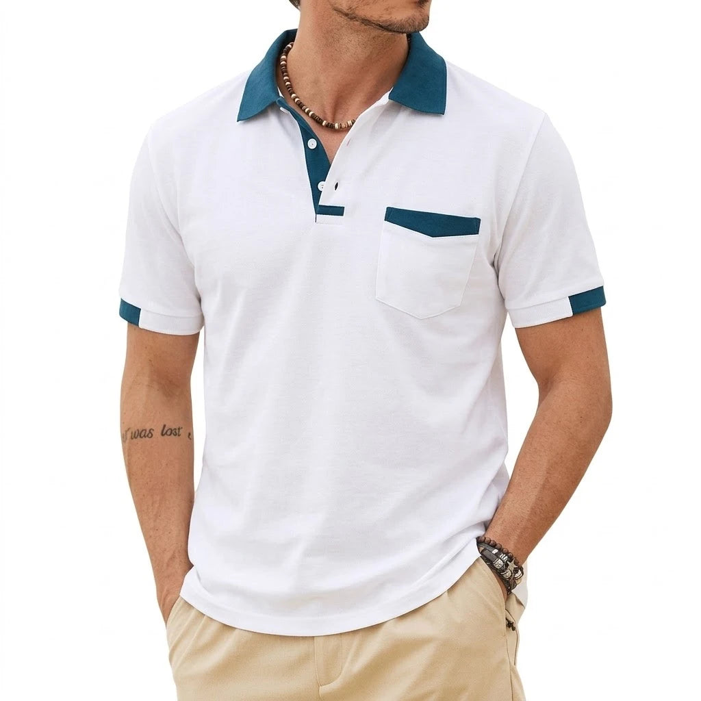 Beeckhoven™ | Stijlvolle Heren Polo met Contrasterende Afwerking