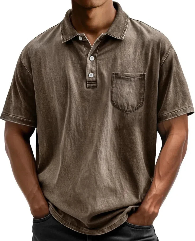 Beeckhoven™ | Vintage Heren Polo met Knopen
