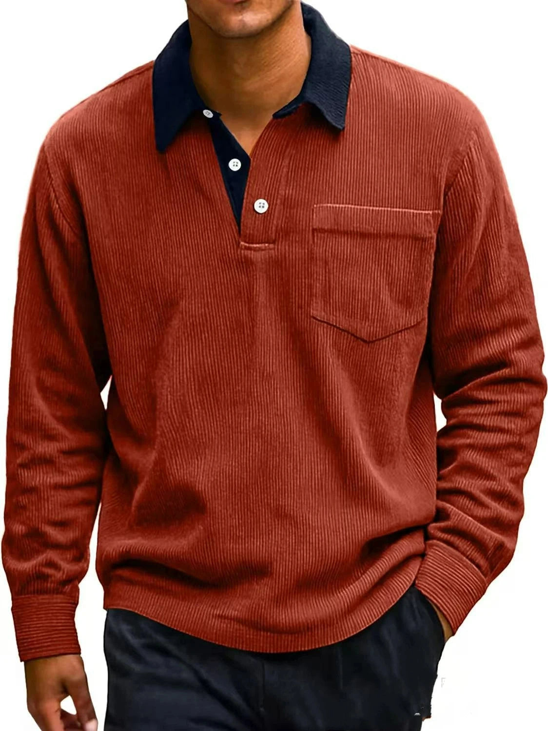 Beeckhoven™ | Stijlvolle Corduroy Polosweater