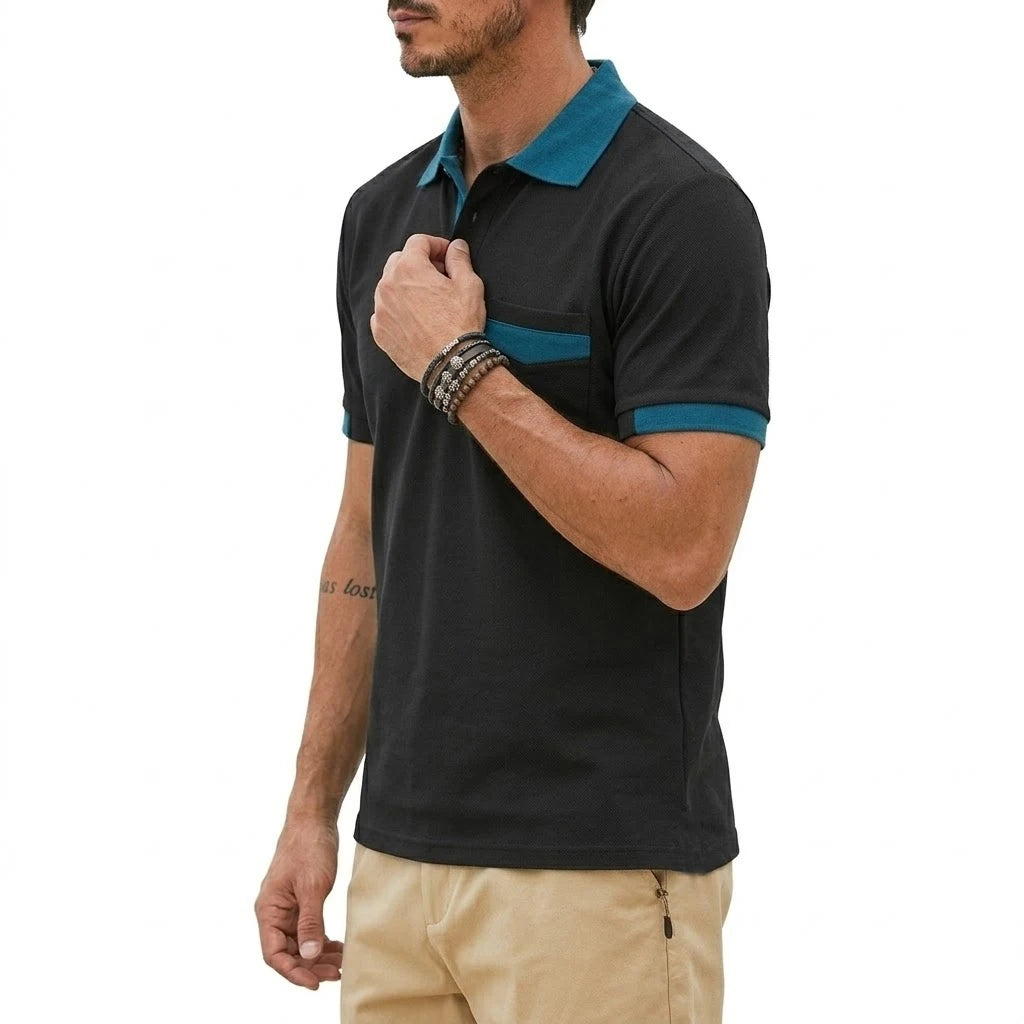 Beeckhoven™ | Stijlvolle Heren Polo met Contrasterende Afwerking